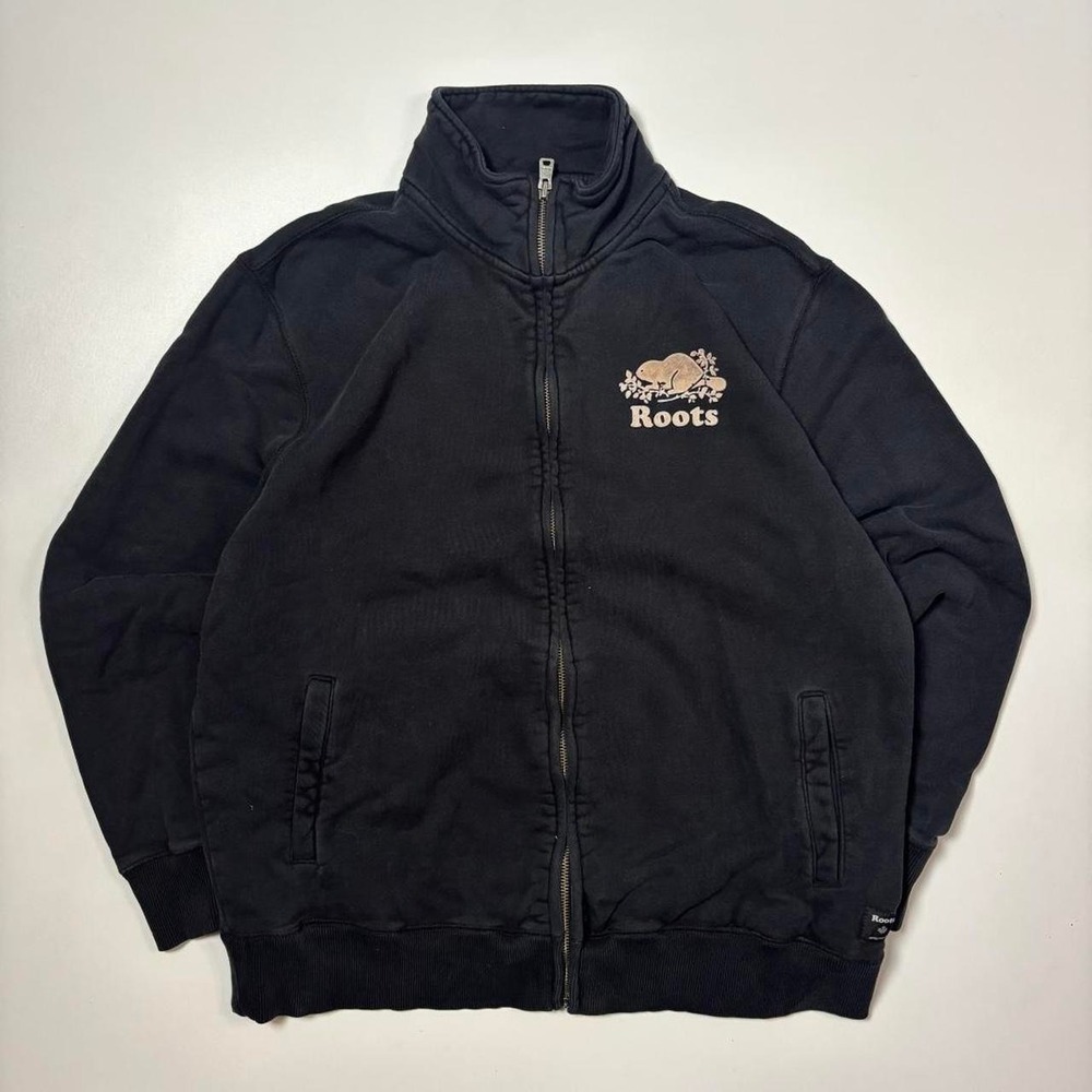 Roots Full Zip Sweatshirt Black - Size L